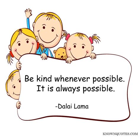 Great Inspiring Kindness Quotes For Kids Known Quotes