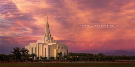 gilbert temple distant sunset lds temple pictures