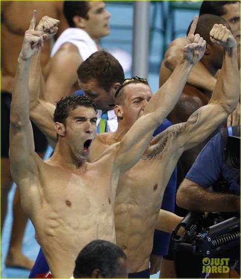 Michael Phelps Team Win Gold In Men S Freestyle Relay Photo Rio Summer