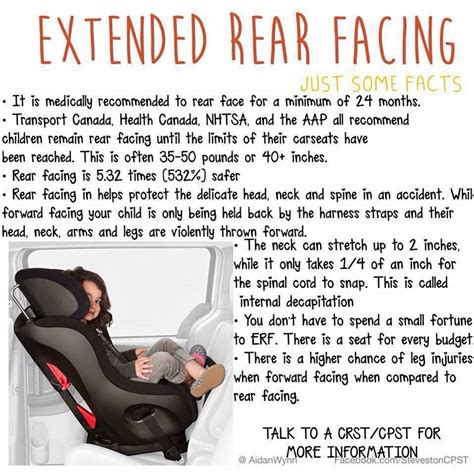 Erf Just The Facts Extended Rear Facing Carseat Safety Rear Facing Car Seat Safety