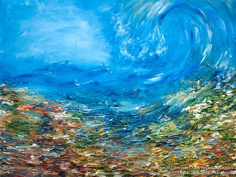 Wave Of Calm Over Chaos Original Abstract Painting True