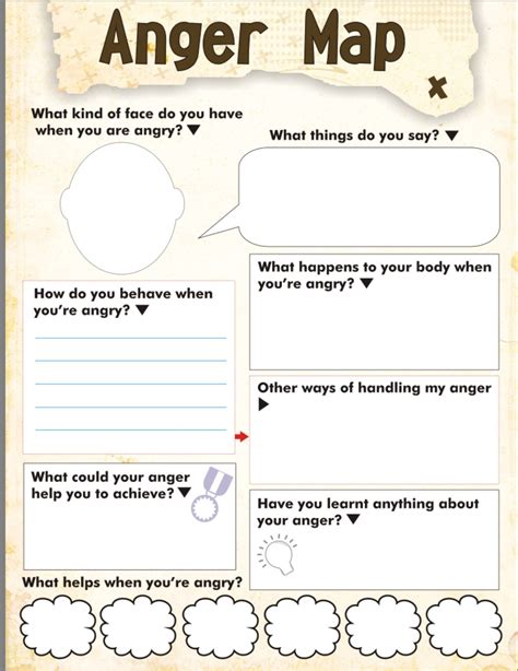 The Cycle Of Anger Worksheet Therapist Aid Free Printable Anger