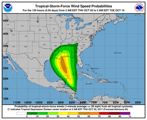 Tropical Storm Nate Forecast And Projected Path Telegraph Media News