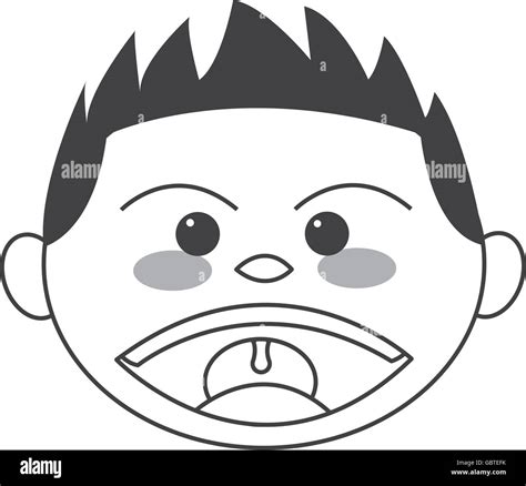 Face Of Boy Smiling Icon Stock Vector Image And Art Alamy
