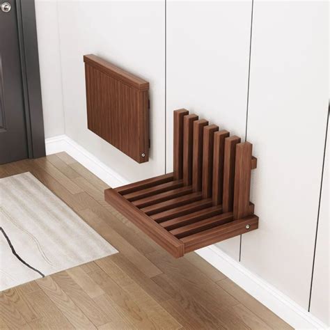 Folding Shoe Changing Stool Wall Mounted Shoe Changing Stool Entrance