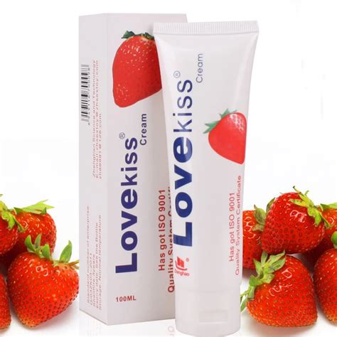 buy hot love kiss strawberry edible lubricant 100ml anal lube vagina lubricante