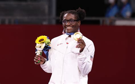 Tamyra Mensah Stock Becomes First Black Woman To Win Wrestling Gold