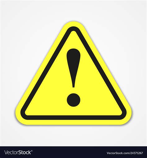 Danger Warning Attention Sign Royalty Free Vector Image