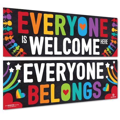Everyone Is Welcome Everyone Belongs Display Teacher Bulletin Boards
