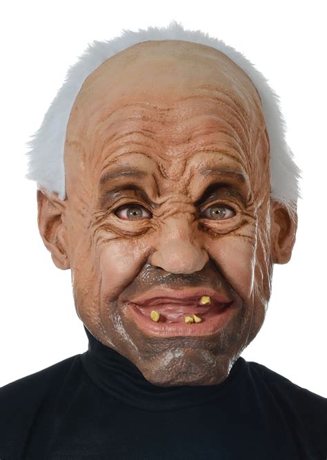 Grandpa Old Man Wrinkled Face Latex Bad Teeth Bum Mask Seasonal Visions Ebay