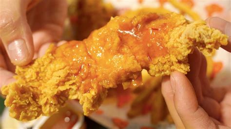 If you are making a shredded chicken bbq sandwich, stick to the basics of salt pepper and garlic and finish the dish by mixing bbq sauce once shredded. Popeyes Voodoo Chicken Tenders Strips - Similar to Asian ...