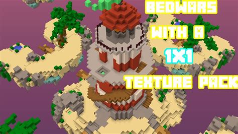 Using A 1x1 Texture Pack In Minecraft Bedwars Youtube