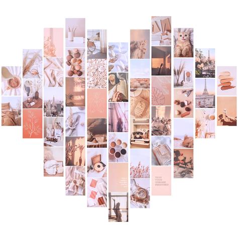 Buy 50 Pcs Collage Prints Aesthetic Kit 4x6 Inch Wall Picture Collage