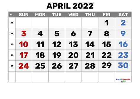 April 2022 Calendar Free Printable Printable Word Searches