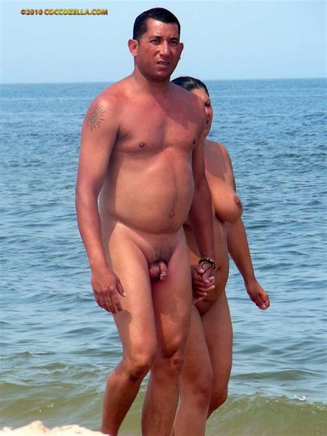Nudist Family Beach Fun Adult Photo