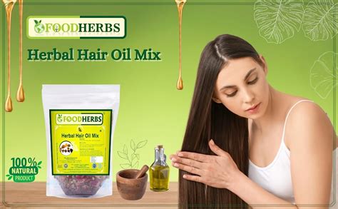 Foodherbs Herbal Hair Oil Mix Vital Herbs For Long Thick And