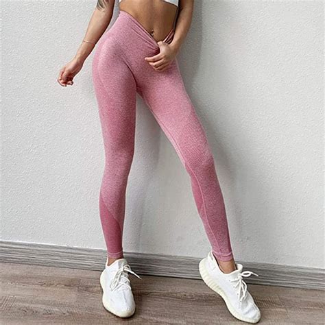 n n leggings mujer pantalones de yoga nylon ejercicio de secado rápido medias de fitness sin