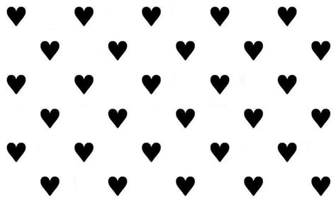 45 Black White Hearts Wallpaper