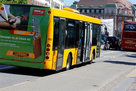 Copenhagen Public Transportation Bus Editorial Stock Image Image Of
