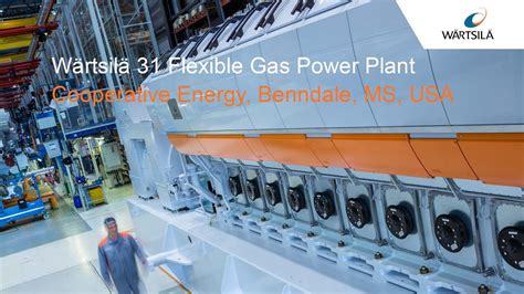 Flexible Gas Power Plant Wärtsilä 31sg Cooperative Energy Benndale