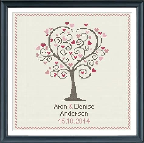 Patterns include a full color chart with color symbols, a thread legend. Wedding cross stitch pattern. Surprise the wedding couple ...