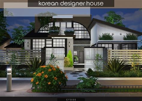 Korean Designer House At Cross Design Sims 4 Updates