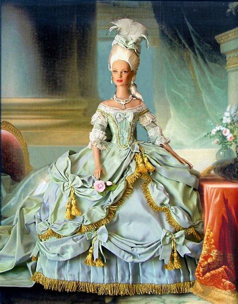 Marie Antoinette Doll Tiny Dress Rococo Fashion Fashion
