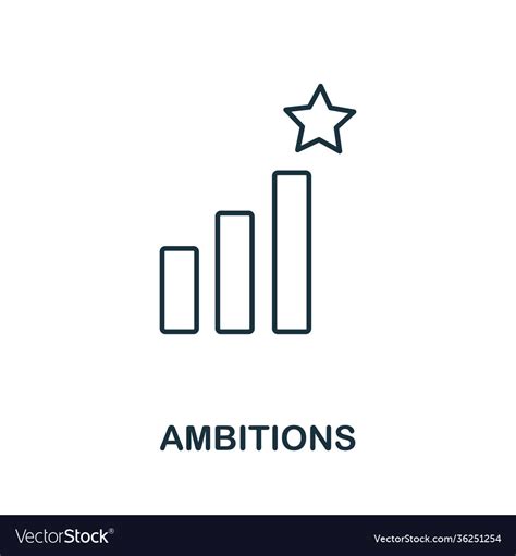 Ambitions Icon Line Style Symbol From Royalty Free Vector