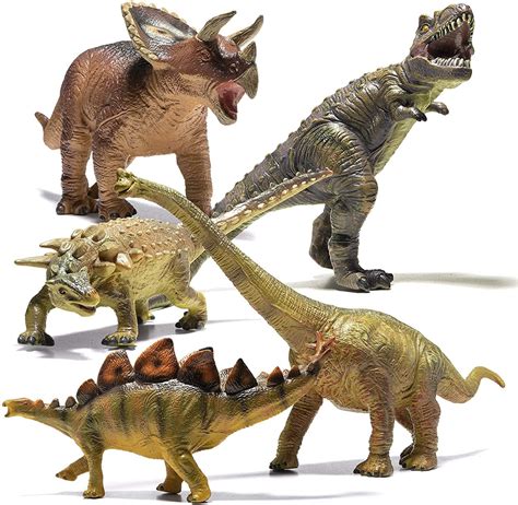 Buy Prextex Pack Of 5 Jumbo Jurassic Dinosaur Set 11” To 14” Large Realistic Dinosaurs Toys