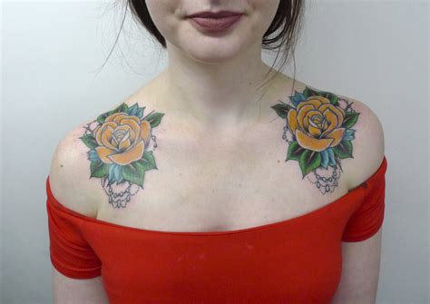 Yellow Roses Tattoo By Matt Curtis Tribal Body Art