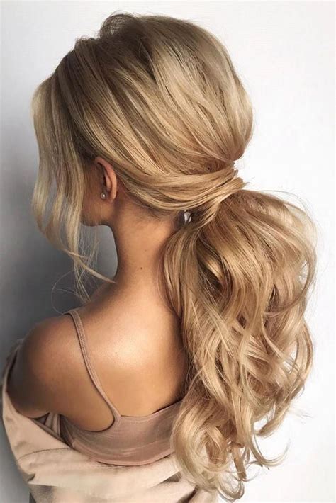 Modern Pony Tail Hairstyles Ideas For Wedding Low Ponytail Hairstyles Tail Hairstyle Prom