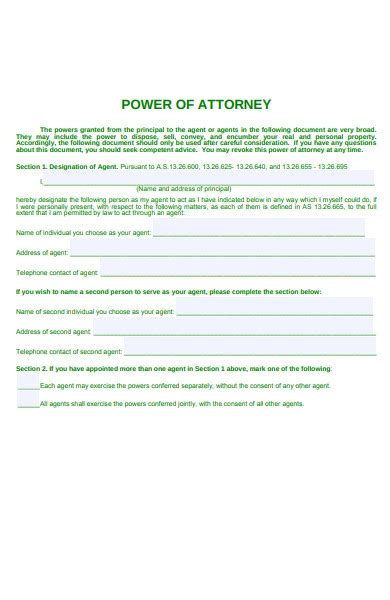 Sample Of Power Of Attorney For Property Sample Power Of Attorney Blog