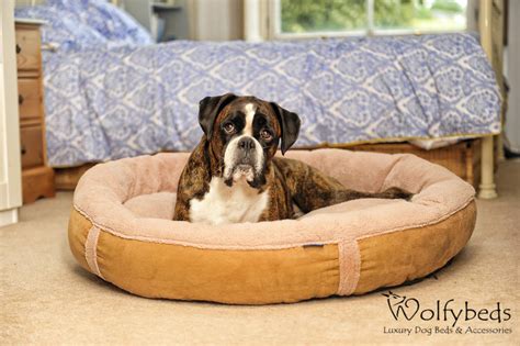 Wraparound Fleece Dog Bed Large By Wolfybeds