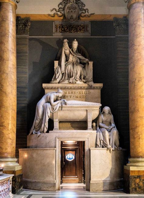 the funerary monument to pope clement xiv by canova santi apostoli rome walks in rome est