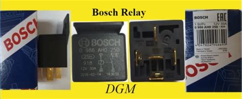 Bosch 5 Pin Relay 12v 30a 0986ah0250 100 Original Bosch Lazada