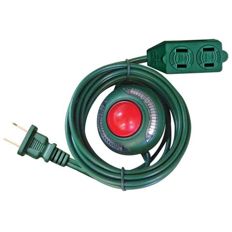 Home Accents Holiday 6 Ft 162 3 Outlet Extension Cord With Footswitch