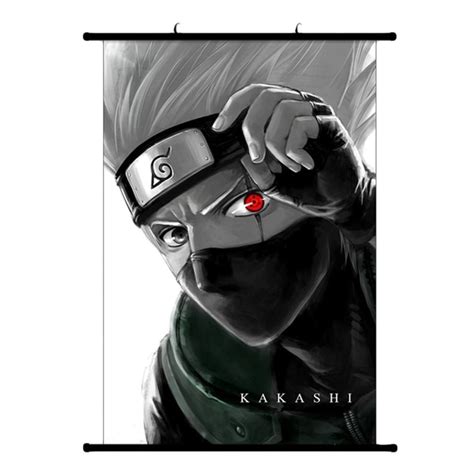 Anime Naruto Kakashi Hanging Wall Scroll Painting Canvas Wall Poster