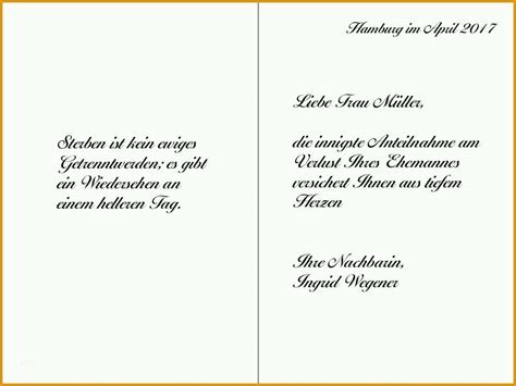 Und wann ist der richtige zeitpunkt für eine trauerkarte? Perfekt Trauerkarte Schreiben Vorlage Neueste Fotos ...