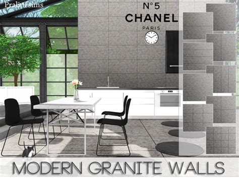Modern Granite Walls By Pralinesims At Tsr Sims 4 Updates