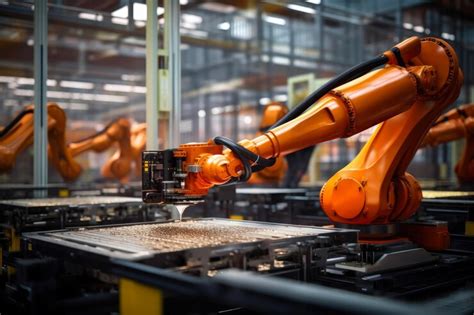 Premium Ai Image Future Of Manufacturing Robotic Automation