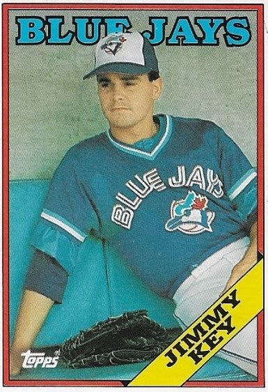 Key Jimmy Toronto Blue Jays Topps 682 Baseball Trading Card 1988