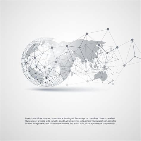 Cloud Computing And Networks Concept With World Map Earth Globe Stock