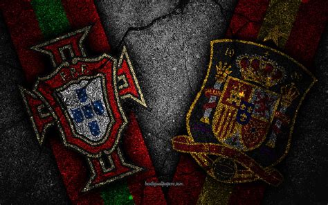 Portugal Vs Spain Fifa World Cup 2018 Group B Logo Russia 2018