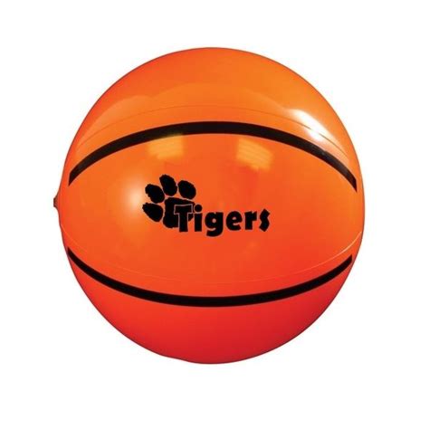 TGB16414 BK 16 Inflatable Basketball Beach Ball With Custom Imprint