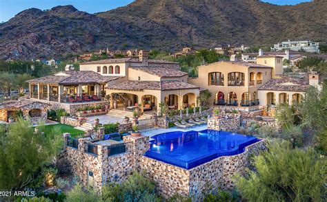 12 Million Mediterranean Style Home In Scottsdale Arizona Photos