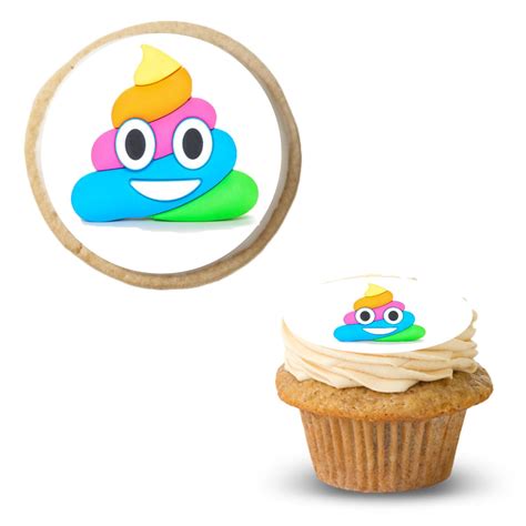 Emoji Cake Rainbow Poop Emoji Cake Emoji Cake Topper Emoji Oreos