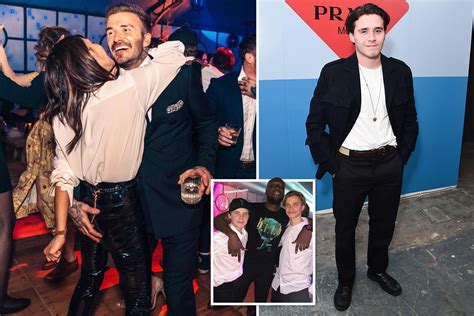 David Beckham Grabs Wife Victorias ­bum At Son Brooklyns £100k 21st Birthday Party Which