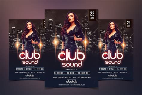 Club Sound Vibe Psd Free Flyer Template Psdflyer