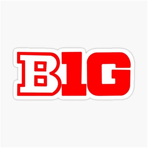 Big 10 Logo Sticker For Sale By Cristinaavato Redbubble