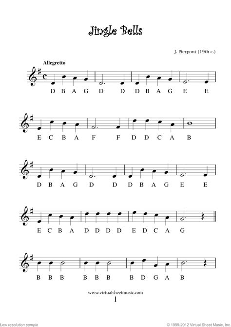 Find beginner piano sheet music at musicnotes. Very Easy Christmas Flute Sheet Music Songs, Printable PDF
